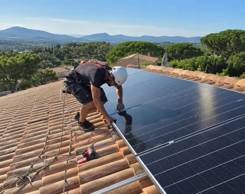 Installateur panneaux solaires Romegoux — pose photovoltaïque sur toiture